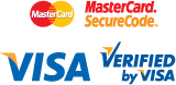 We accept: MasterCard, Visa